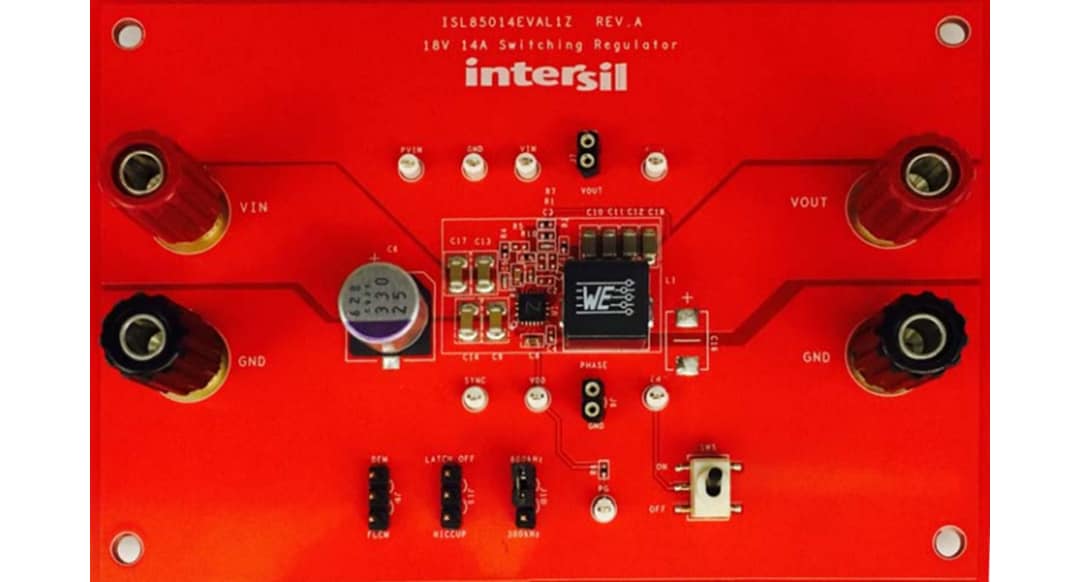 Renesas Electronics ISL85014EVAL1Z Evaluation Board Renesas Electronics ISL85014EVAL1Z Evaluation Board