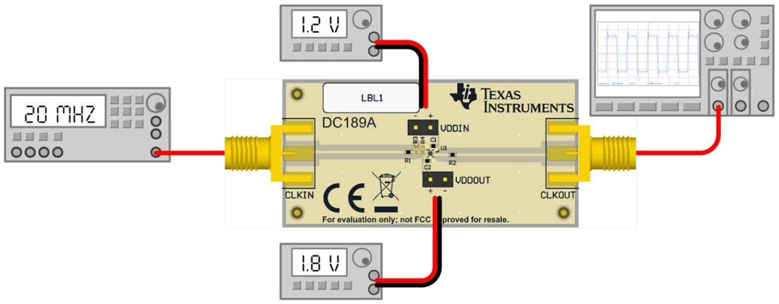 Chart - Texas Instruments CDCBT1001EVM Evaluation Module (EVM) Chart - Texas Instruments CDCBT1001EVM Evaluation Module (EVM)
